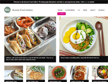 Tablet Screenshot of koreanfoodgallery.com
